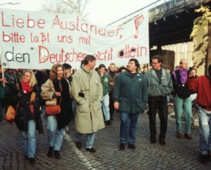Siegmar Gabriel, nie wieder Deutschland Demo-1992-klein_6501-495x400